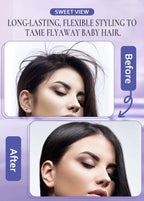 SWEET VIEW Hair Wax Stick & Brush Lavender Scent Hair Tamer Pomade Kids