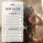 RELAX: Moisturizing Shampoo Bar & Conditioner Bar for dry, frizzy or curly hair with Argan Oil & Oatmeal