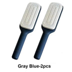 Self-Cleaning Retractable Hairbrush | Anti-Static Scalp Massage Comb with One-Key Hair Removal