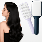Self-Cleaning Retractable Hairbrush | Anti-Static Scalp Massage Comb with One-Key Hair Removal