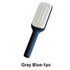 Self-Cleaning Retractable Hairbrush | Anti-Static Scalp Massage Comb with One-Key Hair Removal