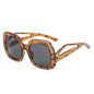 Hollow Square Large Frame Sunglasses New Fashion Hollow Leg Sunglasses