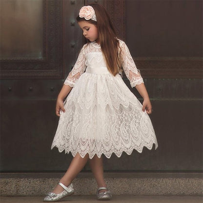 Dot Long Sleeve Dress For Girls Clothing Child