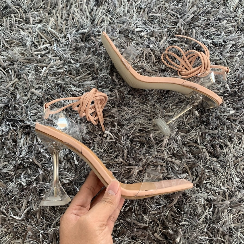 Women Pumps Ankle Cross Strap Sandals