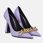 Elegant Women Pumps Leather Luxury Brand Woman