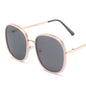 Vintage Sunglasses Metal Glasses Personality Street Shot Large Frame Sunglasses