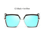 Cat Eye Pink Sunglasses Woman Shades Mirror Female Square Sun Glasses For Female
