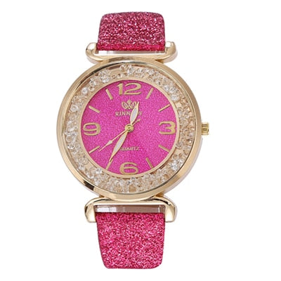 Fashion Women Watches Luxury Crystal Rhinestone Stainless Steel