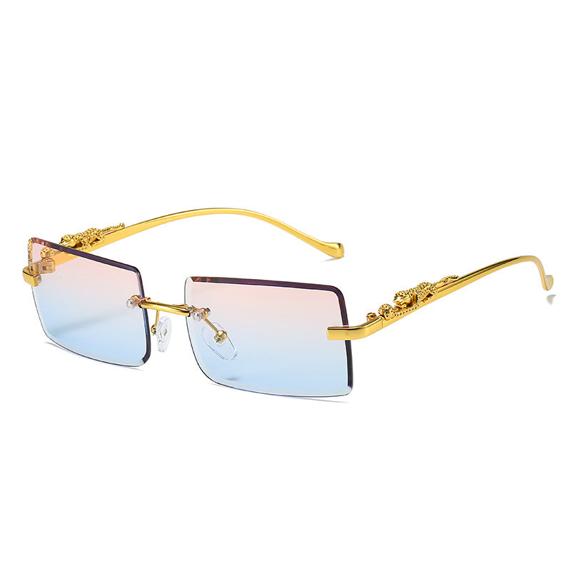 New Rimless Square Sunglasses Trendy Sunglasses Fashion Sunglasses