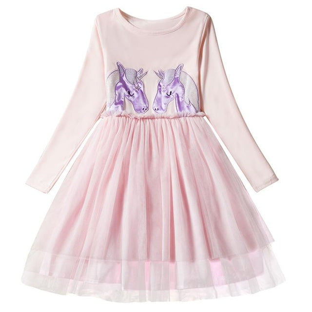 Dot Long Sleeve Dress For Girls Clothing Child