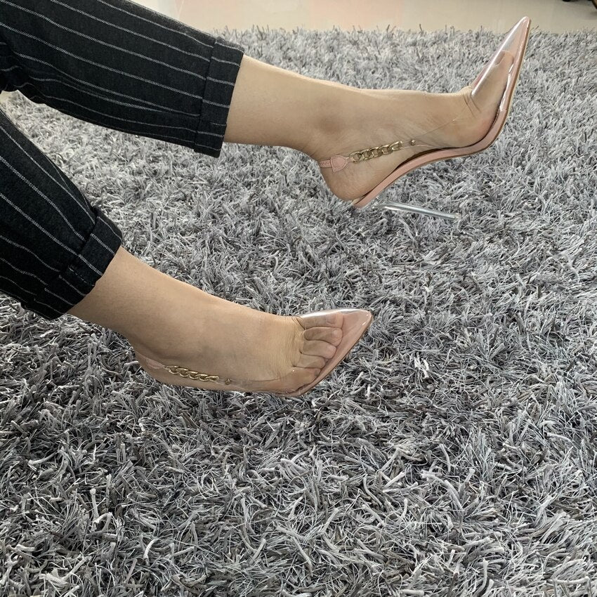 Transparent Pumps Women sexy heels