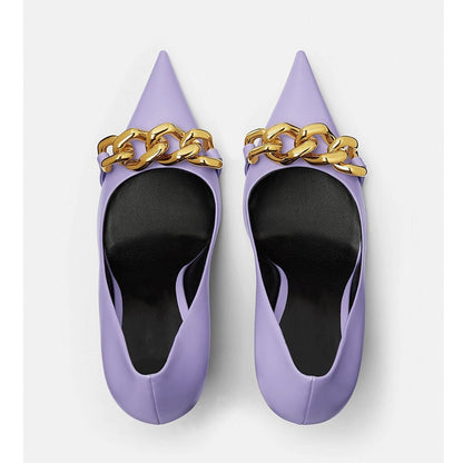 Elegant Women Pumps Leather Luxury Brand Woman