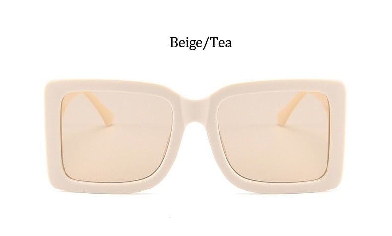 Brand Square Sunglasses Woman Oversized Black Style Shades For Women Big Frame Fashion Sunglasses Female UV400 Glasses
