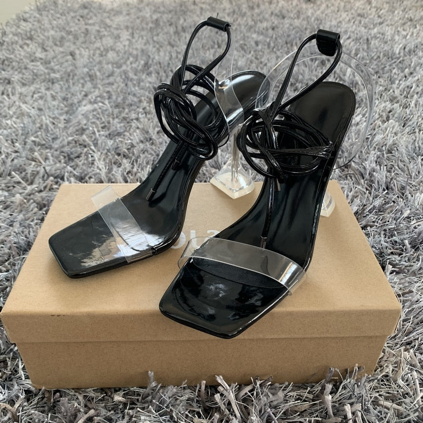 Women Pumps Ankle Cross Strap Sandals