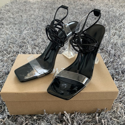 Women Pumps Ankle Cross Strap Sandals