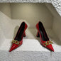 Elegant Women Pumps Leather Luxury Brand Woman