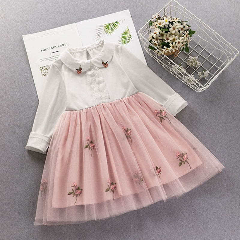 Kids princess coat+dress 2Pcs suit for girl