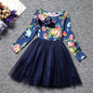 Dot Long Sleeve Dress For Girls Clothing Child