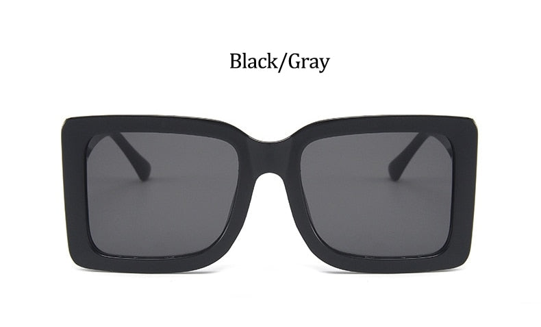 Brand Square Sunglasses Woman Oversized Black Style Shades For Women Big Frame Fashion Sunglasses Female UV400 Glasses