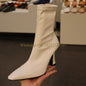 Square Toe Ankle Boots Woman Winter Fashion