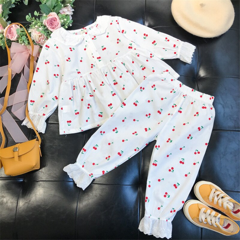 Kids Girls Summer Pajamas Children Sleepwear