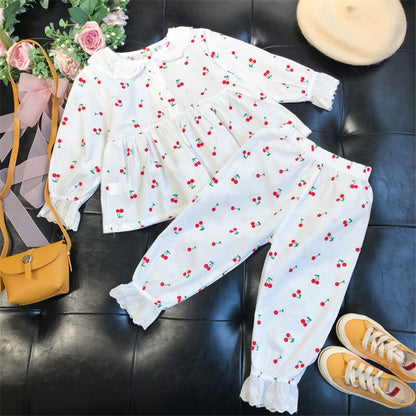Kids Girls Summer Pajamas Children Sleepwear