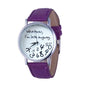 I am Late Anyway Print Wrist Watches