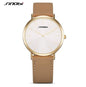 SINOBI Black Womens Wrist Watches Leather Watchband