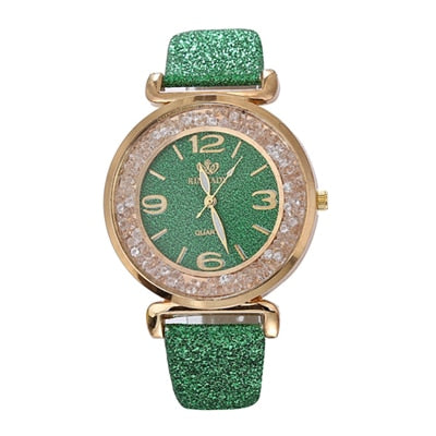 Fashion Women Watches Luxury Crystal Rhinestone Stainless Steel