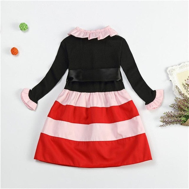 Dot Long Sleeve Dress For Girls Clothing Child