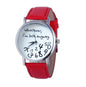I am Late Anyway Print Wrist Watches