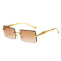 New Rimless Square Sunglasses Trendy Sunglasses Fashion Sunglasses