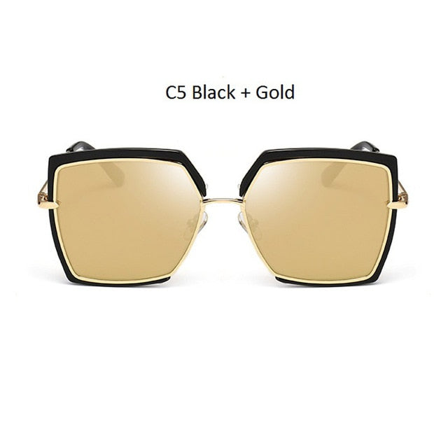 Cat Eye Pink Sunglasses Woman Shades Mirror Female Square Sun Glasses For Female