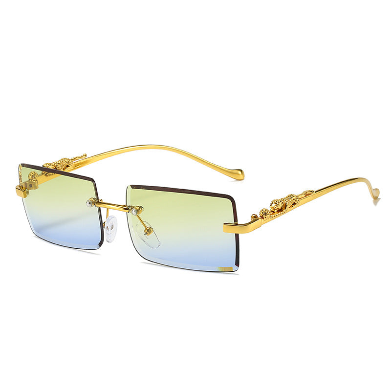 New Rimless Square Sunglasses Trendy Sunglasses Fashion Sunglasses