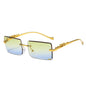 New Rimless Square Sunglasses Trendy Sunglasses Fashion Sunglasses