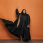 New European And American Styles Plus Size Women's Cardigan Solid Color Loose Dress