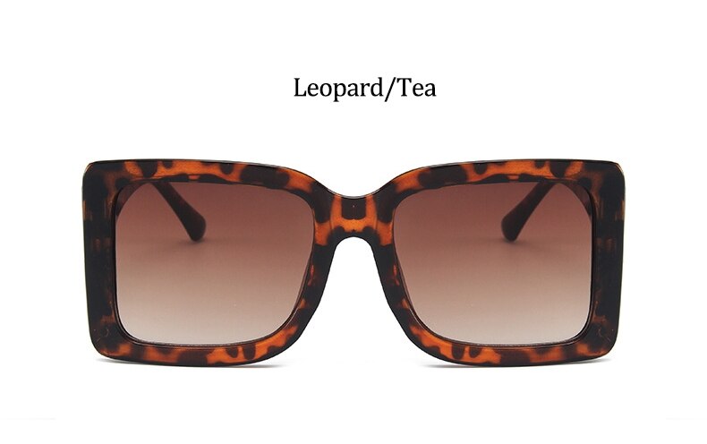 Brand Square Sunglasses Woman Oversized Black Style Shades For Women Big Frame Fashion Sunglasses Female UV400 Glasses