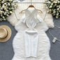 Sheath Dress Woman Gentle Cross Design