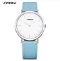 SINOBI Black Womens Wrist Watches Leather Watchband