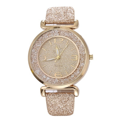 Fashion Women Watches Luxury Crystal Rhinestone Stainless Steel