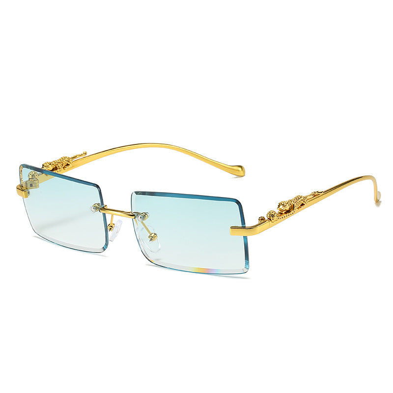 New Rimless Square Sunglasses Trendy Sunglasses Fashion Sunglasses