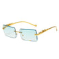 New Rimless Square Sunglasses Trendy Sunglasses Fashion Sunglasses