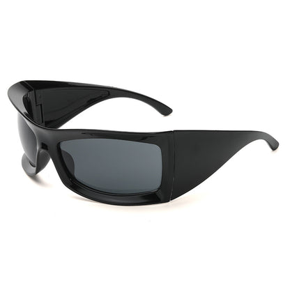 Square Big Frame Personality Sunglasses Y2K Outdoor Sports Stylish Sunglasses