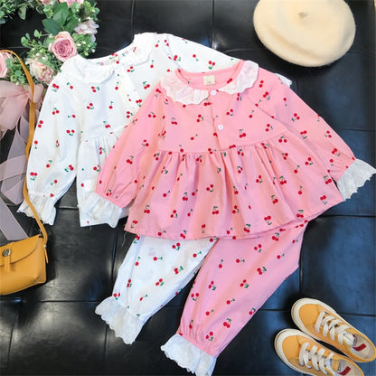 Kids Girls Summer Pajamas Children Sleepwear