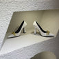 Elegant Women Pumps Leather Luxury Brand Woman