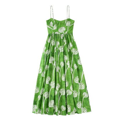 Long Dress Fashion Summer Backless Midi Dress