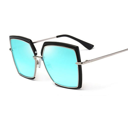 Cat Eye Pink Sunglasses Woman Shades Mirror Female Square Sun Glasses For Female