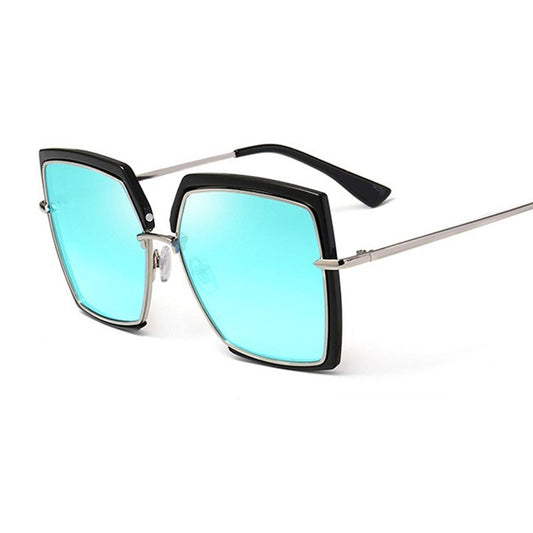 Cat Eye Pink Sunglasses Woman Shades Mirror Female Square Sun Glasses For Female