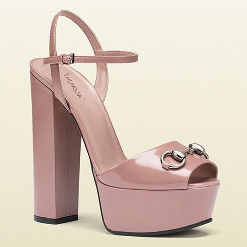 Customized Handmade Plarform Women Sandals Woman Shoes High Heel