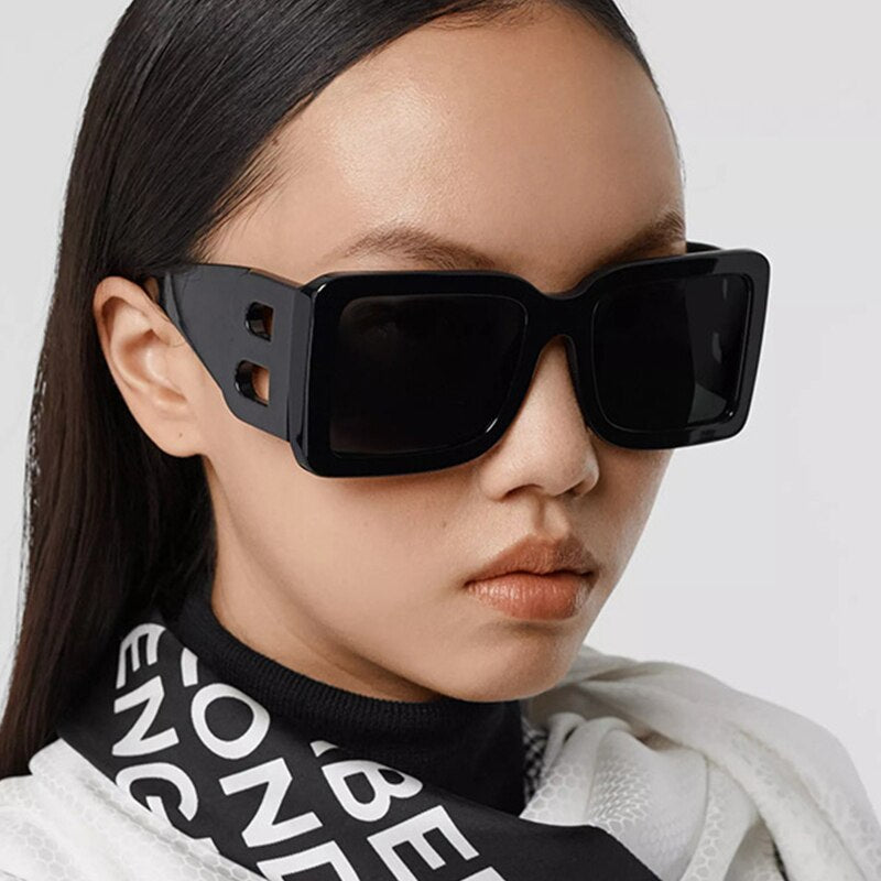 Brand Square Sunglasses Woman Oversized Black Style Shades For Women Big Frame Fashion Sunglasses Female UV400 Glasses